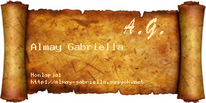 Almay Gabriella névjegykártya