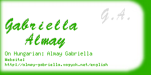 gabriella almay business card